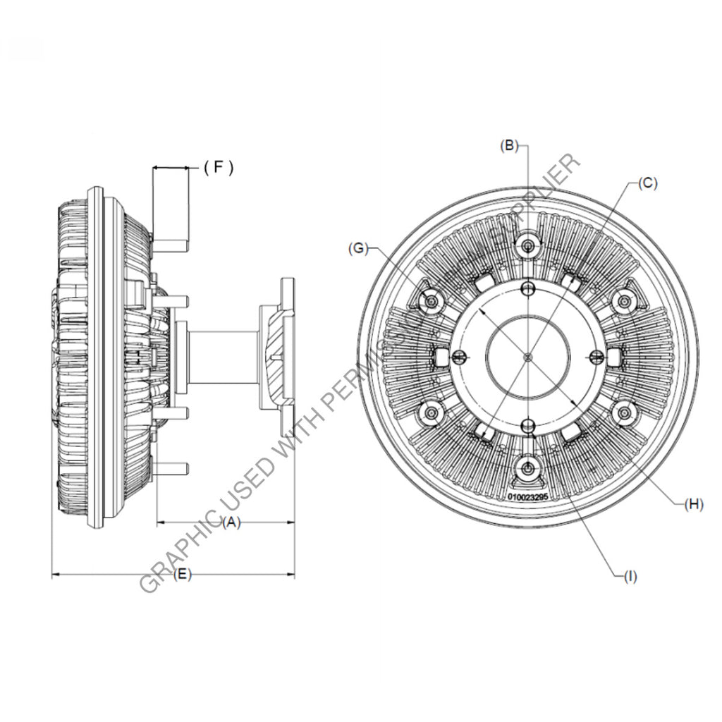 KYS 010022049 FAN DRIVE-BW805,VISC,ISB07