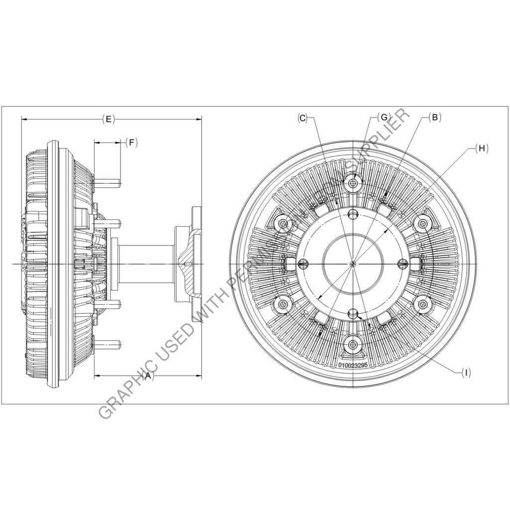 KYS 010025019 FAN DRIVE-BW795,VISC,ISB10