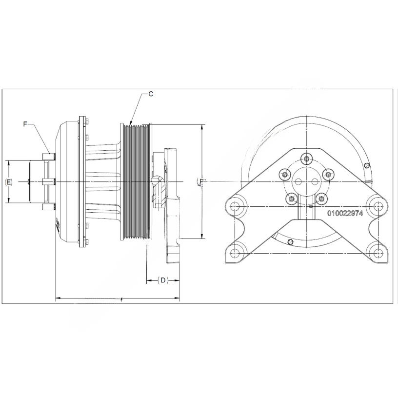 KYS 010032426 FAN DRV-D13,330,LOW,EPA10,WST