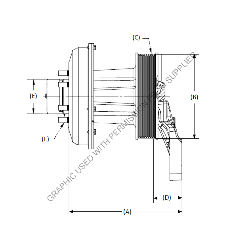 KYS 010032430 FAN DRV,K30 ISB,1.25:1,407CT