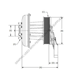 KYS 010032430 FAN DRV,K30 ISB,1.25:1,407CT