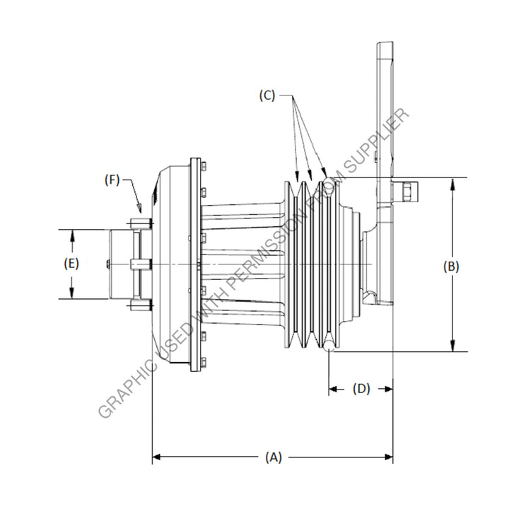 KYS 010032440 FAN DRIVE,K30,S60,8.93L,VEE