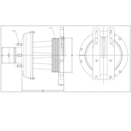 KYS 1077 08166 01 FAN HUB ASSY