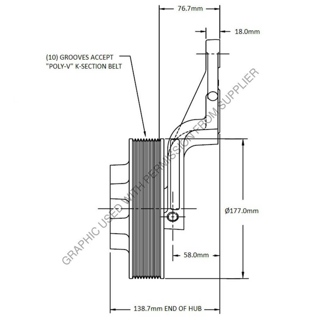 KYS 1077 08231 01 FAN HUB ASSY