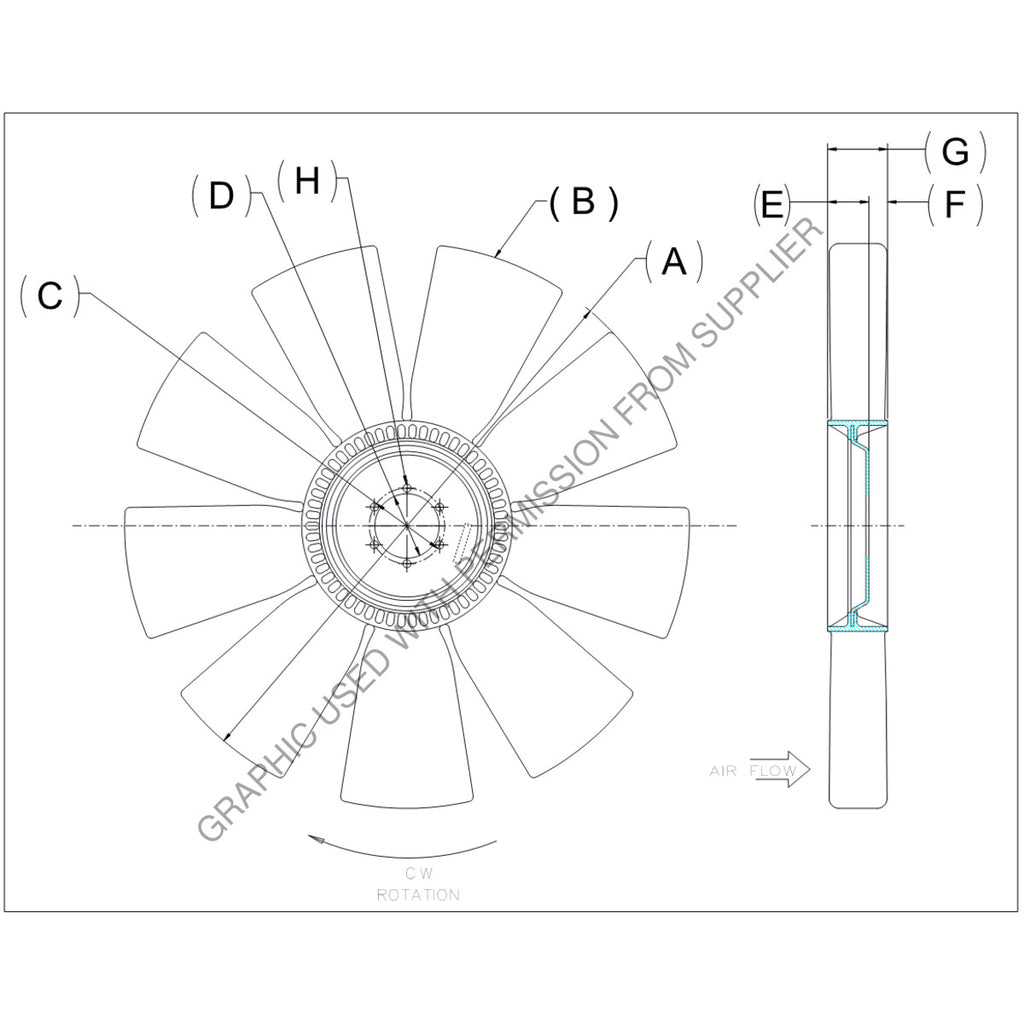 KYS 4735 41497 01 FAN ASSY - ENG COOLING