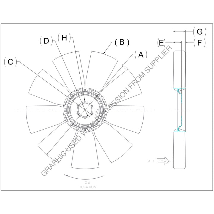 KYS 4735 41497 01 FAN ASSY - ENG COOLING