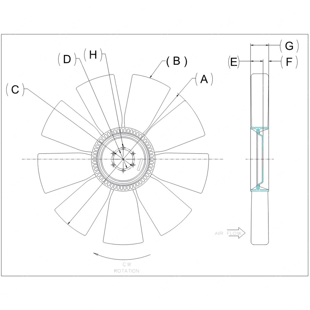 KYS 4735 41497 08 FAN ASSY