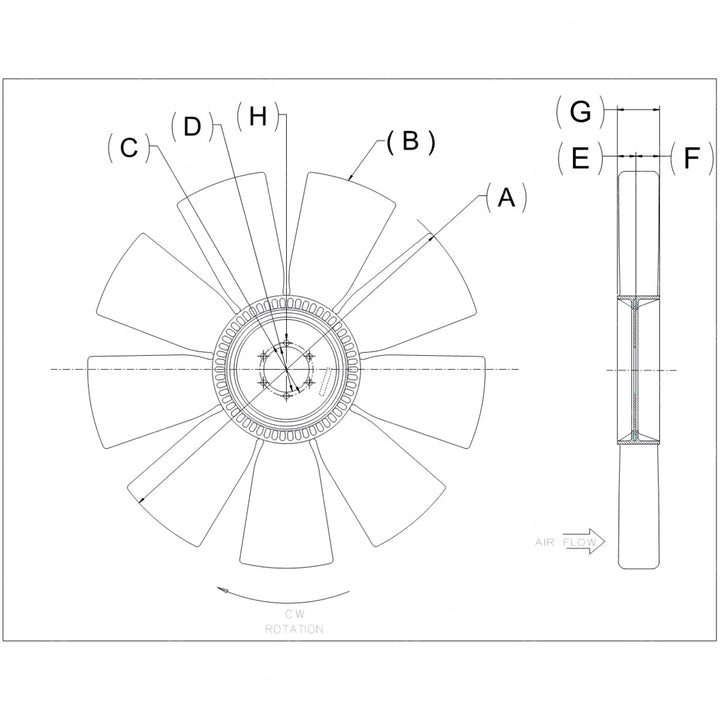 KYS 4735 41498 08 FAN ASSY - ENG COOLING