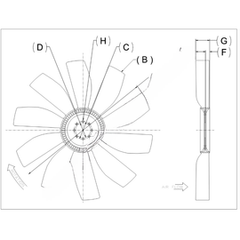 KYS 4735 42600 39 KYSAIR FAN