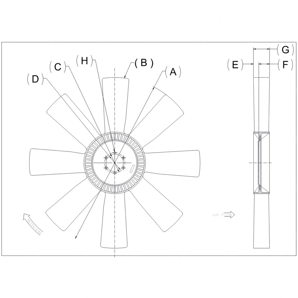 KYS 4735 42904 07 FAN 32X8 256 PILOT