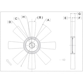 KYS 4735 42904 07 FAN 32X8 256 PILOT
