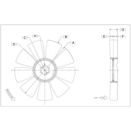 KYS 4735 43368 02 FAN 26X9, 325PW