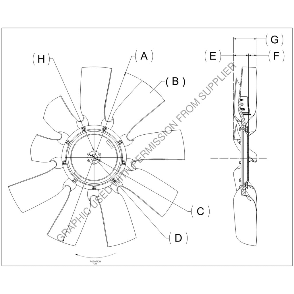 KYS 4735 43783 09 FAN 24X9 3.65PW 5.00