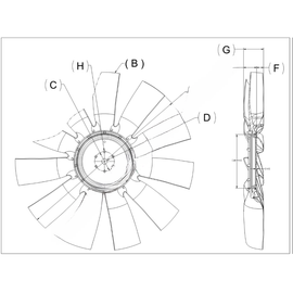 KYS 4735 44003 14 FAN