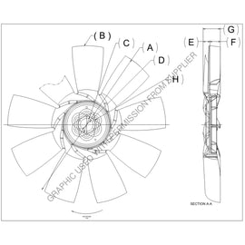 KYS 4735 44560 01 RADIATOR FAN