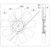 KYS 4735 44565 05 FAN-XMD9 32IN5.00IN PLT ND