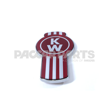 L53-1002-20 EMBLEM-HOOD KW RED VIT ENAMEL/CHROME
