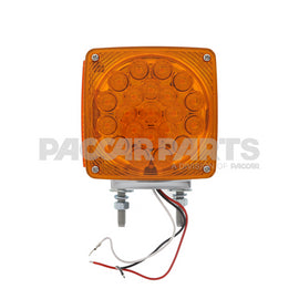 LL021401 LIGHT-DBL FACE TURN SQ AMBER/AMBER