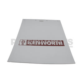 LS24X30WKWF MUDFLAP-WHITE LS 30 KW BAR RED