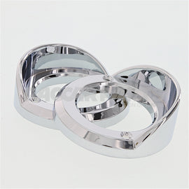 MC1615BK BEZEL-LIGHT 2" RND CHR PLSTC VISOR BULK