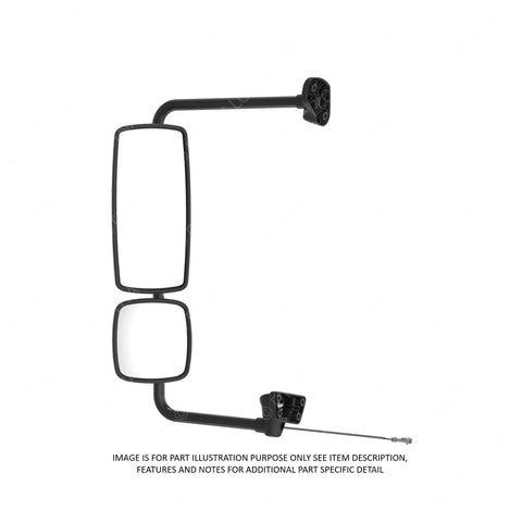 MEK 514146420 MIRROR HEAD-RMT,LH,AAT,CHROME