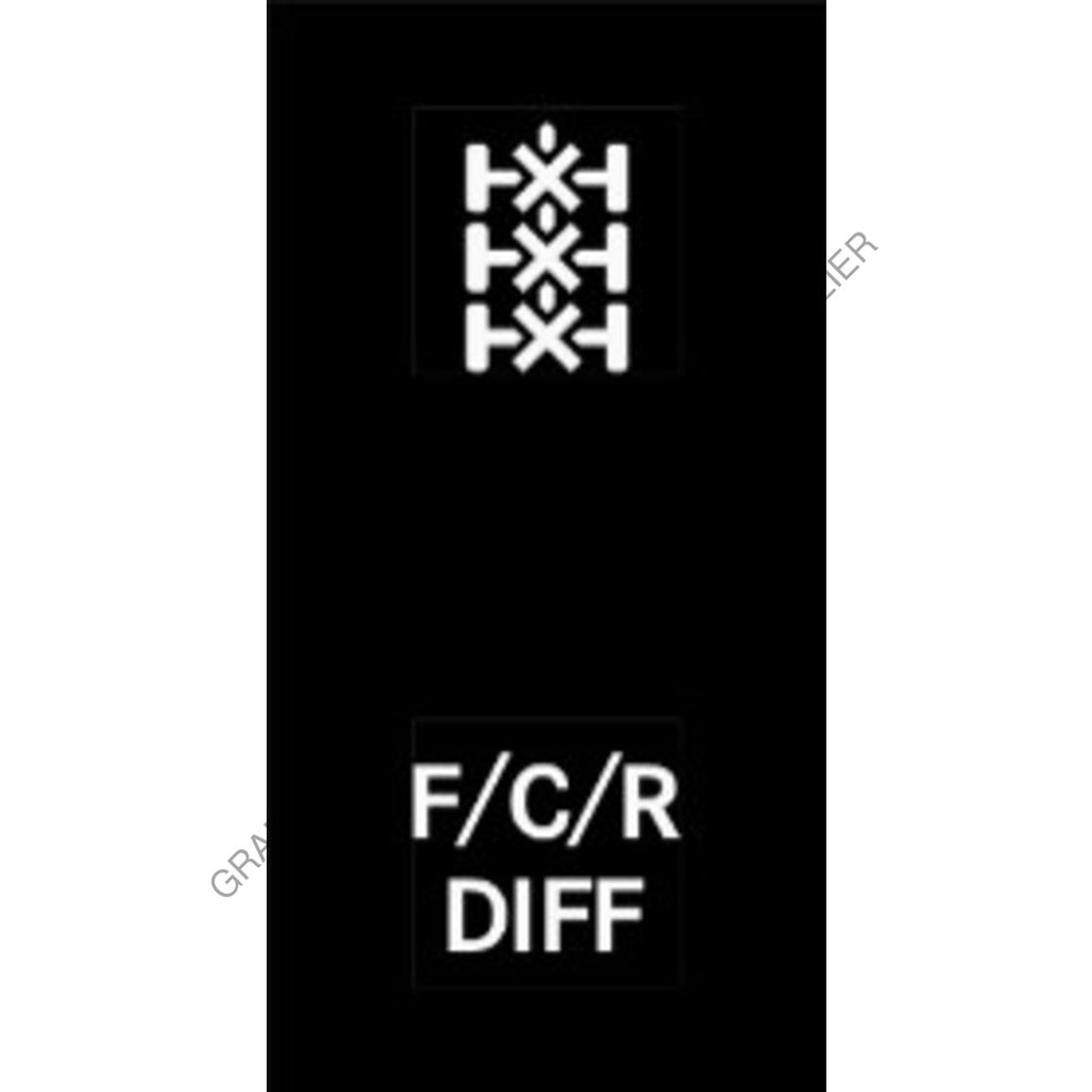 MQT 22G0018 FLT, 2 POS, F/C/R DIFF- TRI AXLE