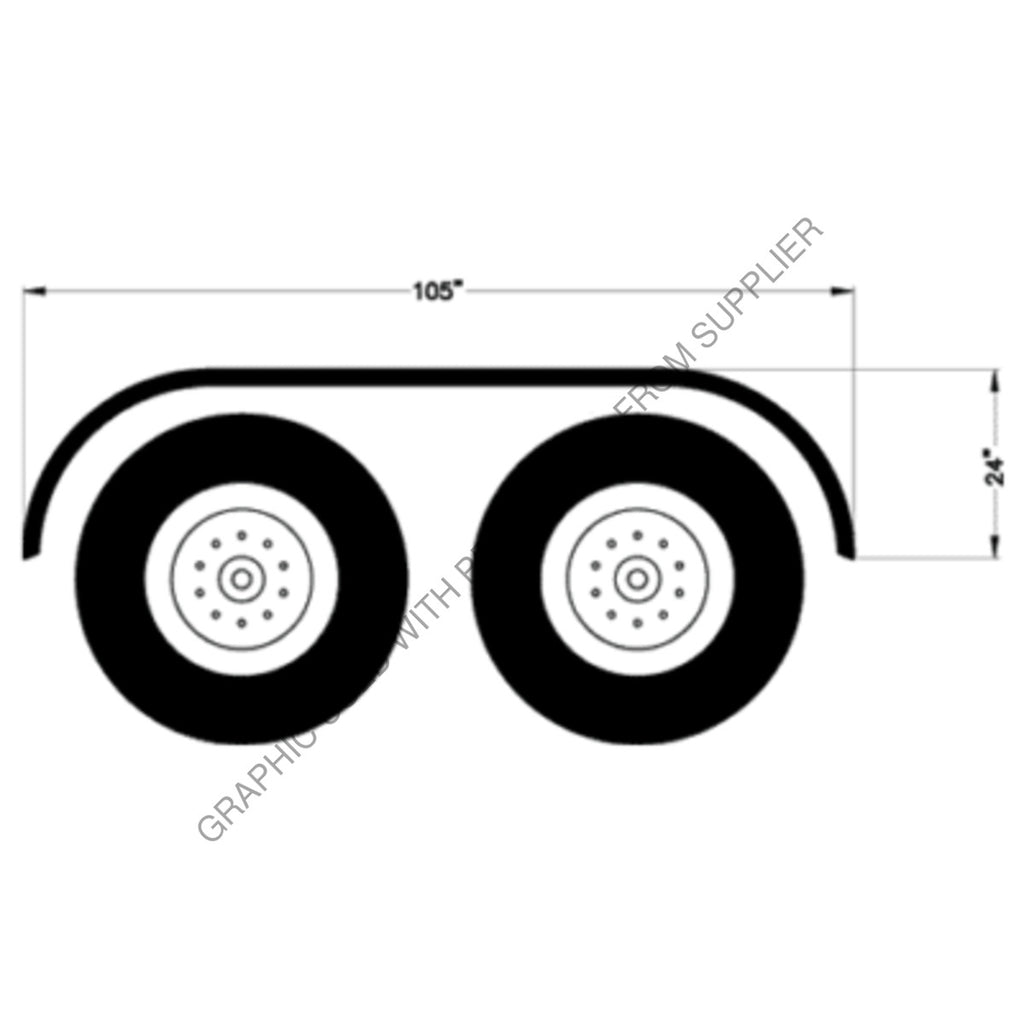 MTQ 5003 FULL 105IN. DBL FENDER