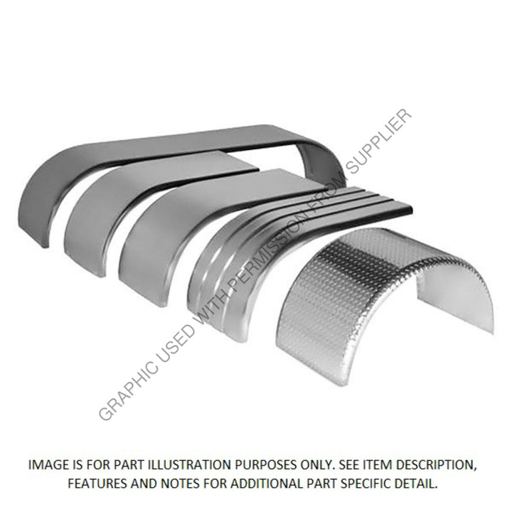 MTQ 5040 2 FNDR PAIR,HALF 52 SGL RAD 16 GAUGE S/S
