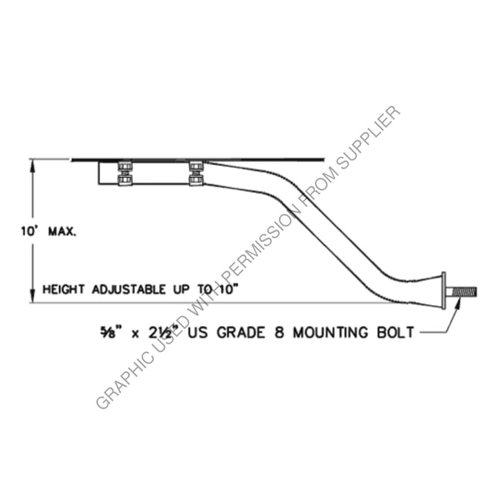 MTQ 569 BRACKET,FENDER 10 MODEL Z AND Z