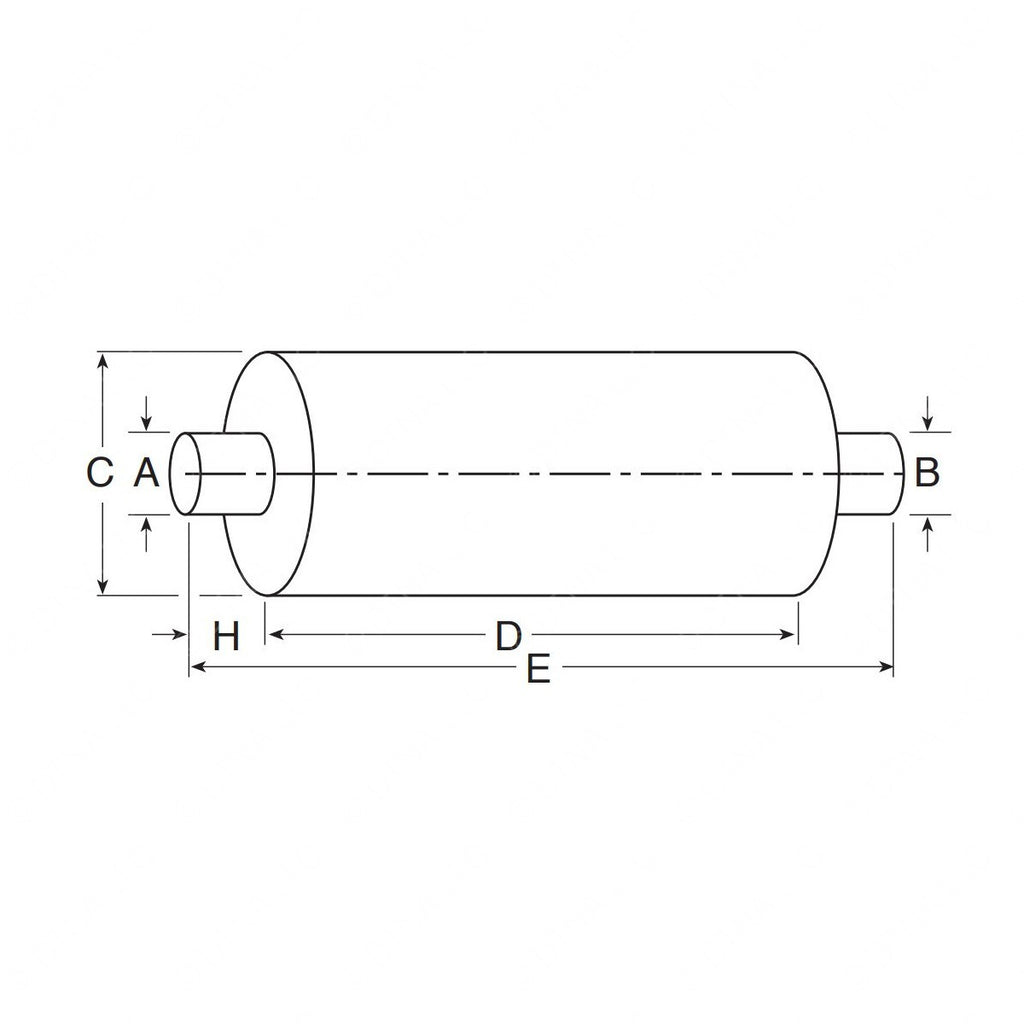 NGP 86514M TYPE 1 RND MUFFLER