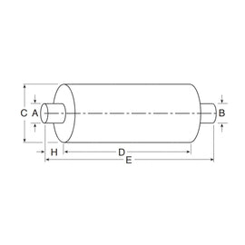 NGP 86514M TYPE 1 RND MUFFLER