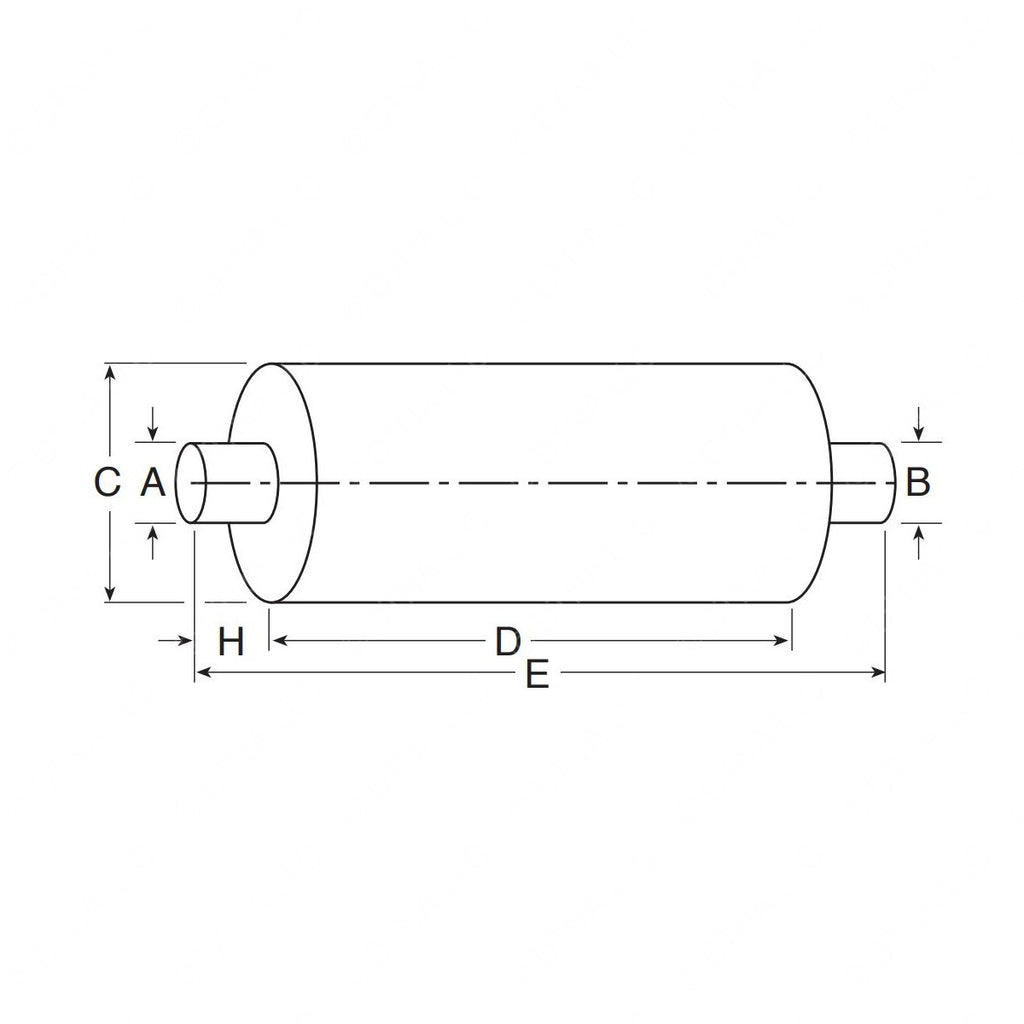 NGP 86547M TYPE 1 RND MUFFLER