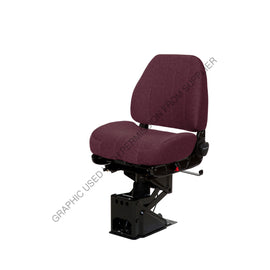 NTS 50766 062 SEAT, CAPTAIN LO CLTH RED W/O ARMS