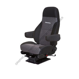NTS 71131 36G SEAT-CAPTAIN LO PRO BLK/CHAR MRD