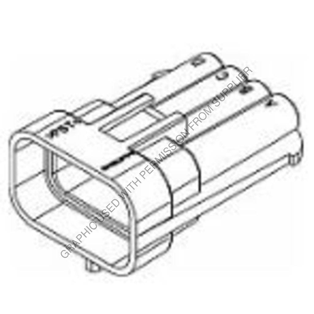 PAC 12047931 B CONNECTOR-MALE,8 CAV,METRI PACK 150