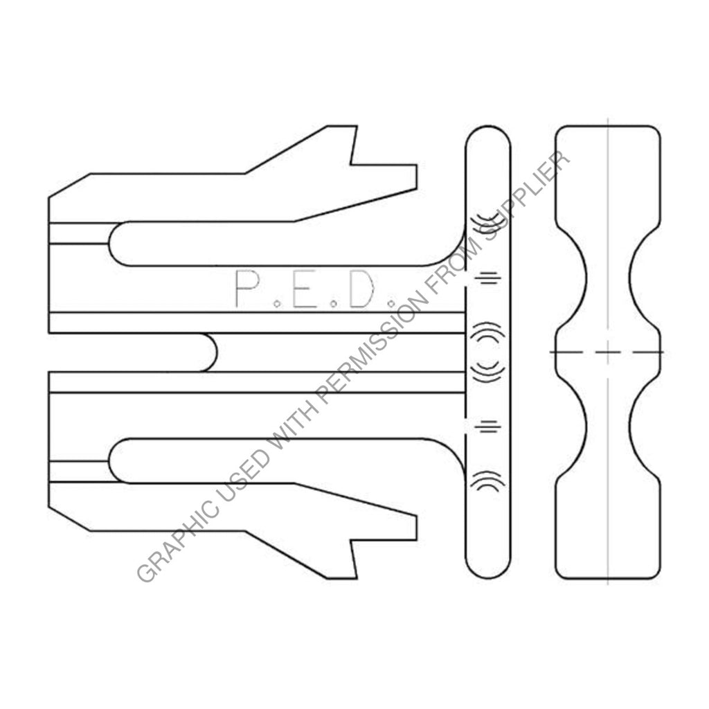 PAC 12129083 B LOCK-TERM,2CAV,MP280T,GRY