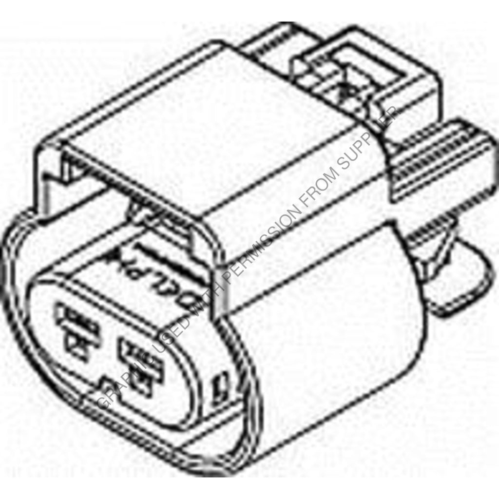 PAC 13518845 2 WAY BLK SEALED FEMALE CONNECTOR ASSY