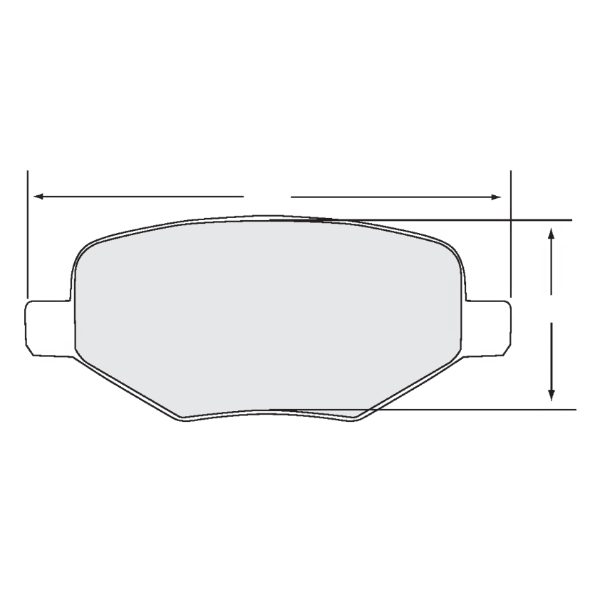 PFR 161220 CARBON METALLIC DISC BRAKE PAD AXLE SET