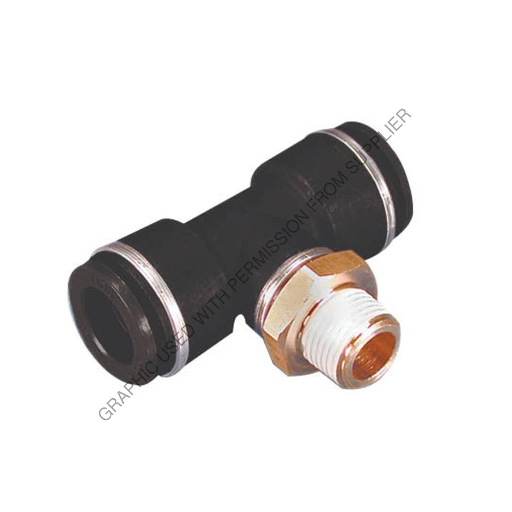 PHM 12 97444 QWIK-FIT-M BRNCH T,1/4IN TUBE-1/4IN PIP