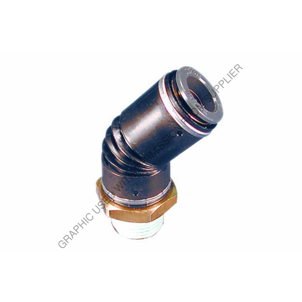 PHM 12 98044 QWIK-FIT-45 M EL, 1/4IN TUBE-1/4IN PIPE
