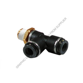 PHM 12 99064 QWIK-FIT-M RUN T, 3/8IN TUBE-1/4IN PIPE