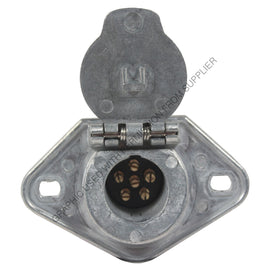 PHM 15 600 SOCKET 6 PIN MTLIC