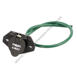 PHM 16 400 SOCKET, 4-WAY, LOW TEMP, W/2 CBL