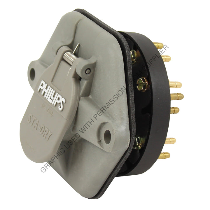 PHM 16 7632 28 SCKTBRKR N-MTLLC-PINS W/30 AMP BRKR