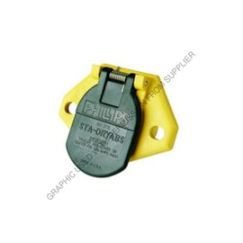 PHM 16 824 RCPT ISO3731 7PIN YELLOW QCS2