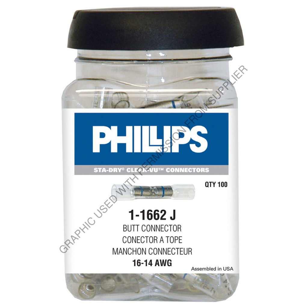 PHM 1 1662J S-D CRIMP&SEAL CLEAR-VU 16-14 GA 100/JAR