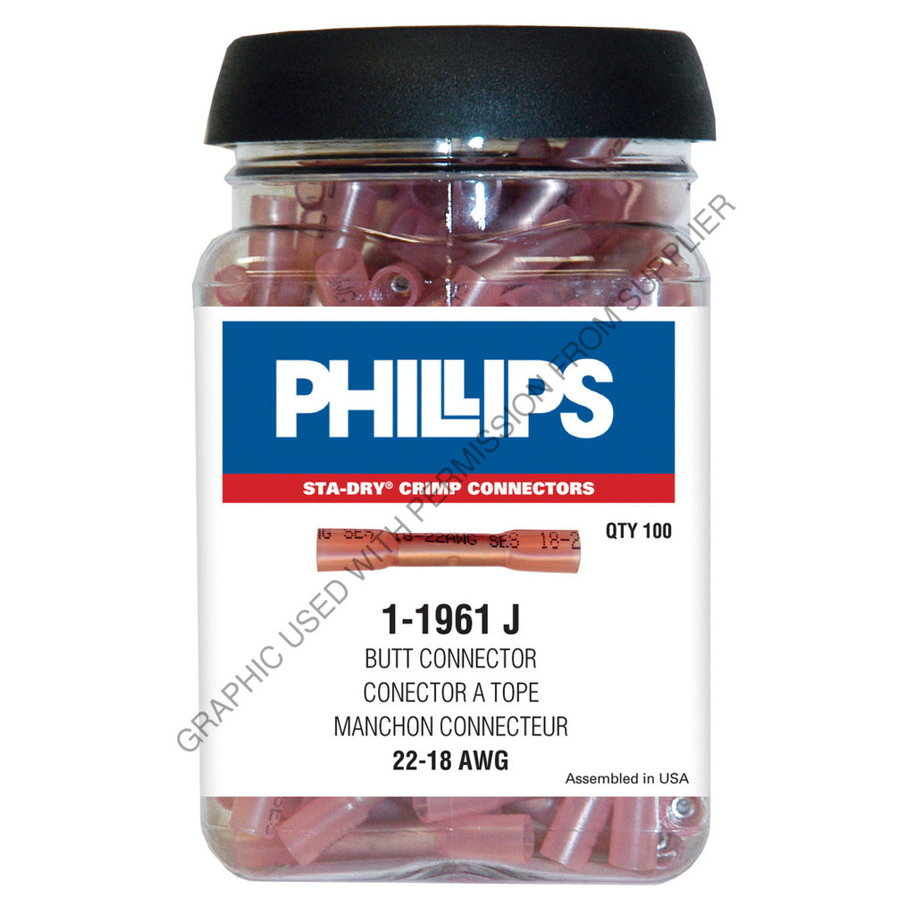 PHM 1 1961J S-D CRIMP & SEAL 22-18 GA 100 PCS/JAR