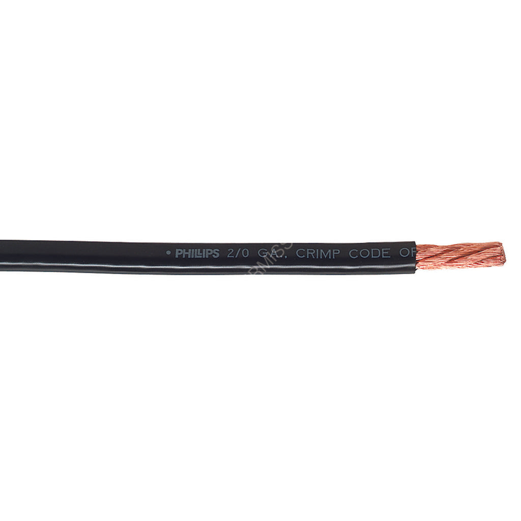 PHM 3 502 CBL BATT 6 GA BLK 25