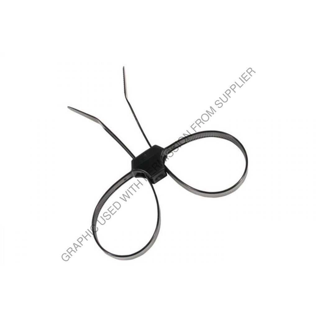 PHM 8 45134 CABLE TIES-DUAL CLAMP BLACK 13IN