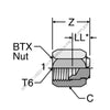 PH  06CP 16 CAP NUT